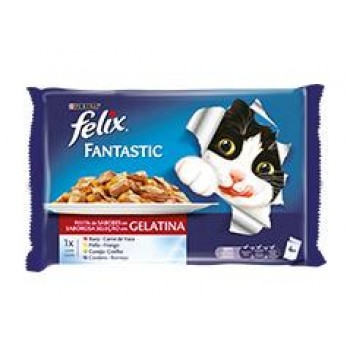 Felix Fantastic Saborosa Selecção em Gelatina 4x100gr